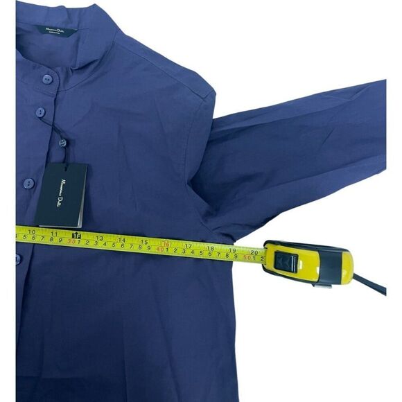 Massimo Dutti Womens Button Shirt Blouse XS Poplin Long Sleeve 5134/792 NWT - Picture 10 of 11